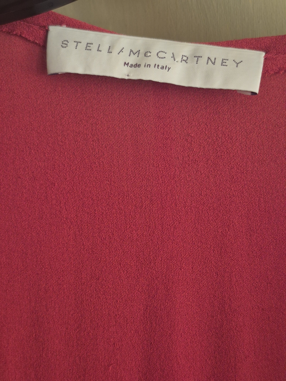 Stella McCartney Red Crewneck Textured Top - Picture 2 of 5